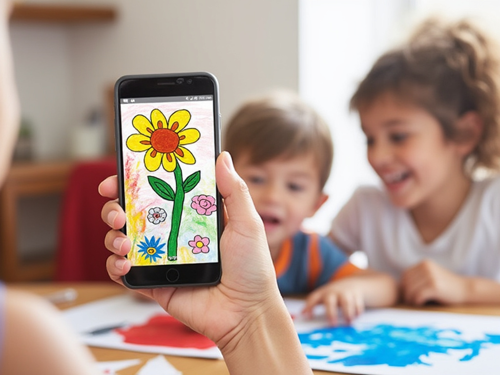 Bridging Generations: Sending Children's Artwork to Grandparents via Single Fax